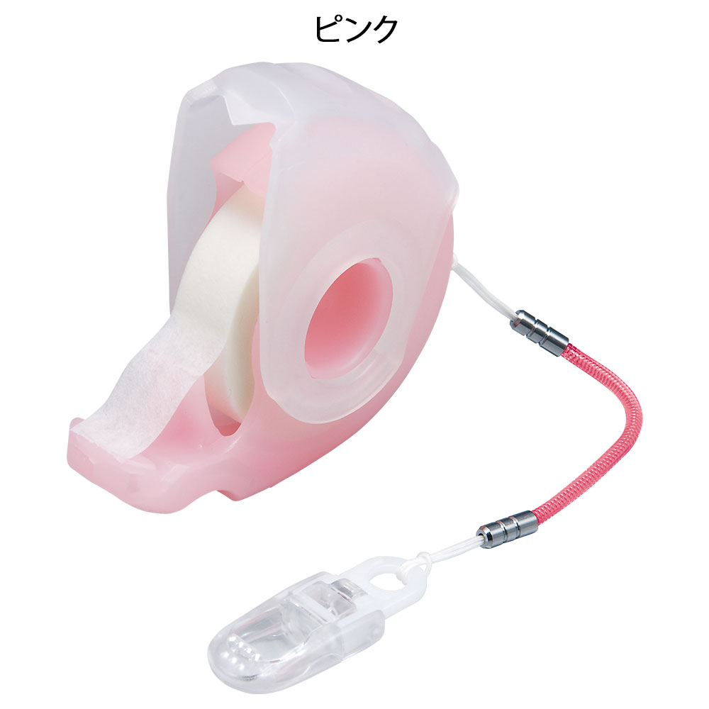 看護師 衛生 サージカル ストラップ付 衛生対策 ピンク KIRURU テープカッター (12mm用)｜nursery-y｜03