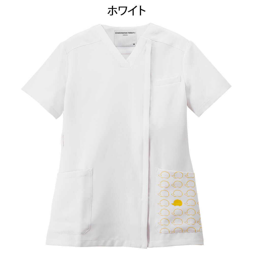 スカンジナビアンフォレスト スクラブ前開きジャケット