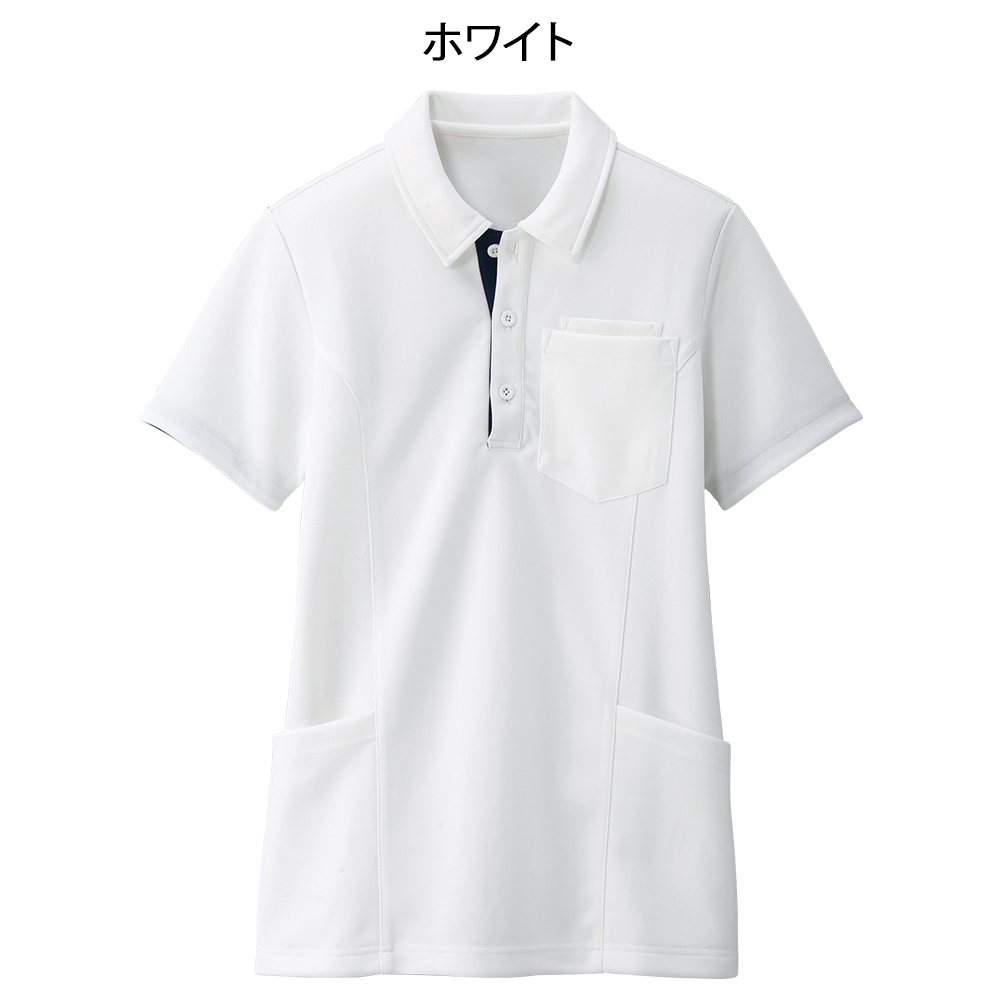 看護 介護 病院 保育士 ケア ヘルパー ユニフォーム 透けにくいポロシャツ(レギュラー)｜nursery-y｜02