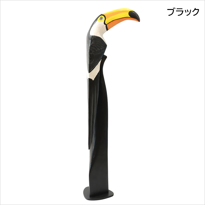 ハワイアン雑貨 ウッド オオハシスタンド M(H106)木製 置物 ハワイアン雑貨 ウッド オオハシスタンド M(H106)木製 置物