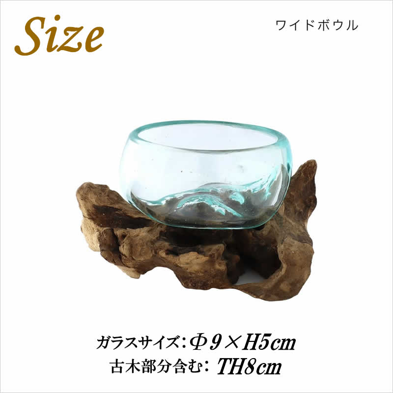 古木手吹ガラス S フラワーベース プランター 花瓶 花器 テラリウム