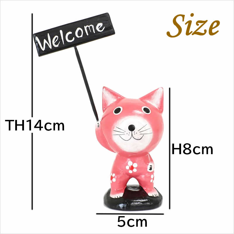 猫雑貨 かわいい ウェルカムボード ネコS ネコ ねこ バリ猫 ウエルカム