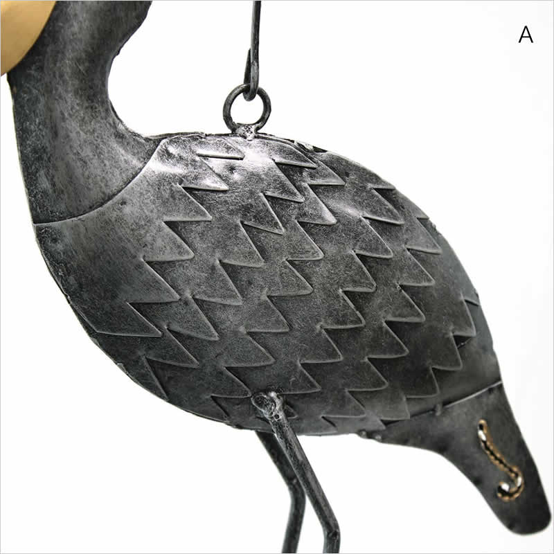 ブリキベル ハシビロコウ ドアチャイム 風鈴 アジアン雑貨 トリ 鳥