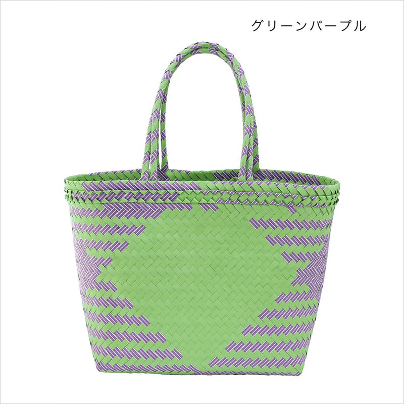 パサールバッグ ミックスL バリ島 メルカドバッグ かごバッグ