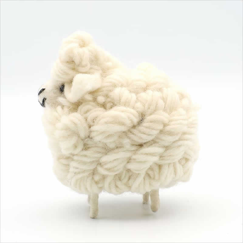 ネパールフェルトアニマル ヒツジ L 動物 ひつじ 羊 プレゼント ギフト