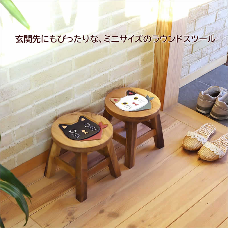 猫(ネコ)椅子2脚　ハンドメイド　大工さん手作り　スツール　チェア　花台 楽天市場】イス チェア 猫 ネコ ネコチェア 猫デザイン 椅子