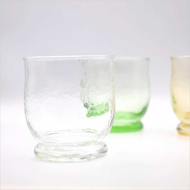 ミニグラス ハンマートーン 食器 レトロ グラス コップ ガラス 入れ物