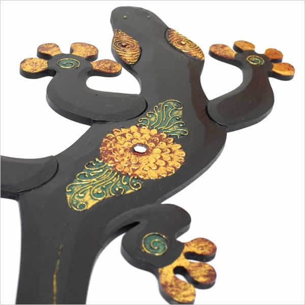 壁掛けゲコL 木彫り 壁 木製 ウォールデコレーション ディスプレイ