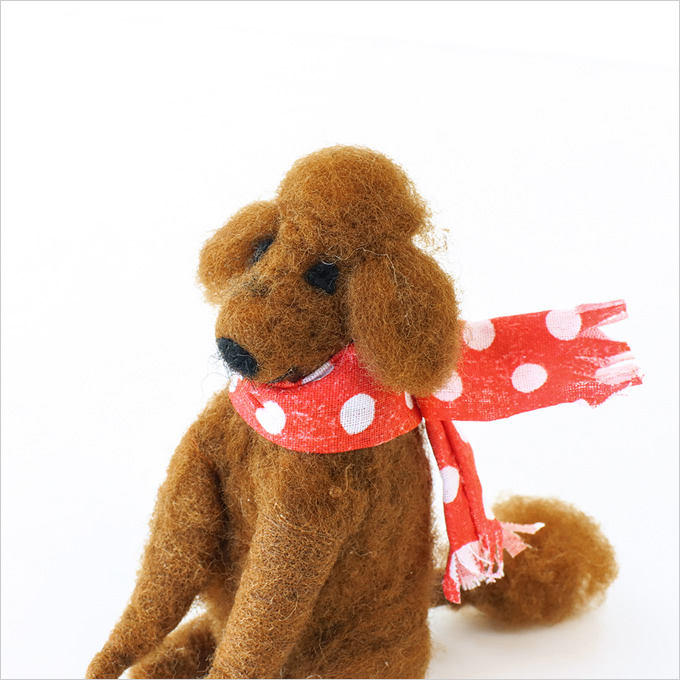 フェルト アニマル トイプードル イヌ いぬ 犬 わんちゃん 動物