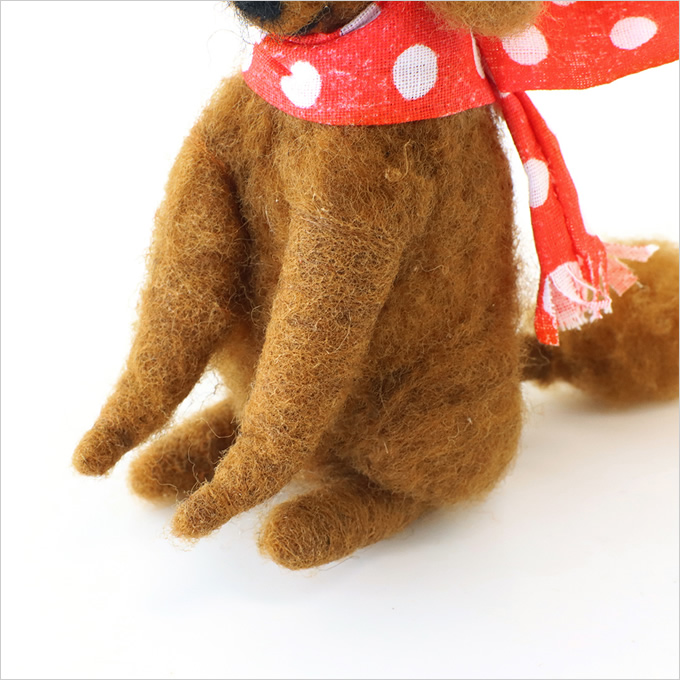 SALE/ フェルト アニマル トイプードル イヌ いぬ 犬 わんちゃん 動物
