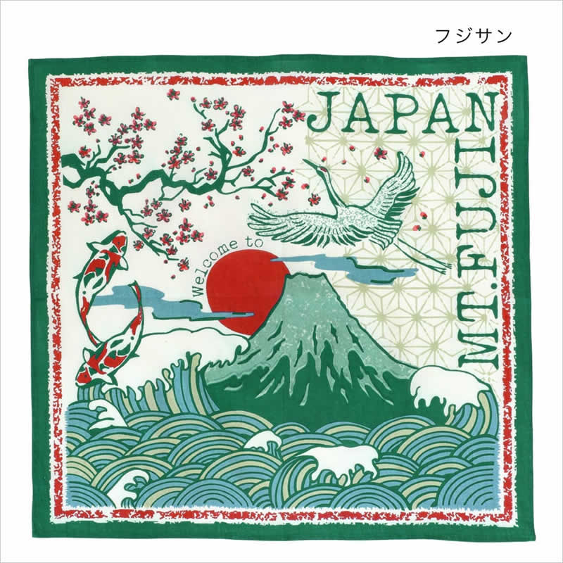 バンダナ ジャパン プリント 大判 スカーフ 風呂敷 お弁当 包み