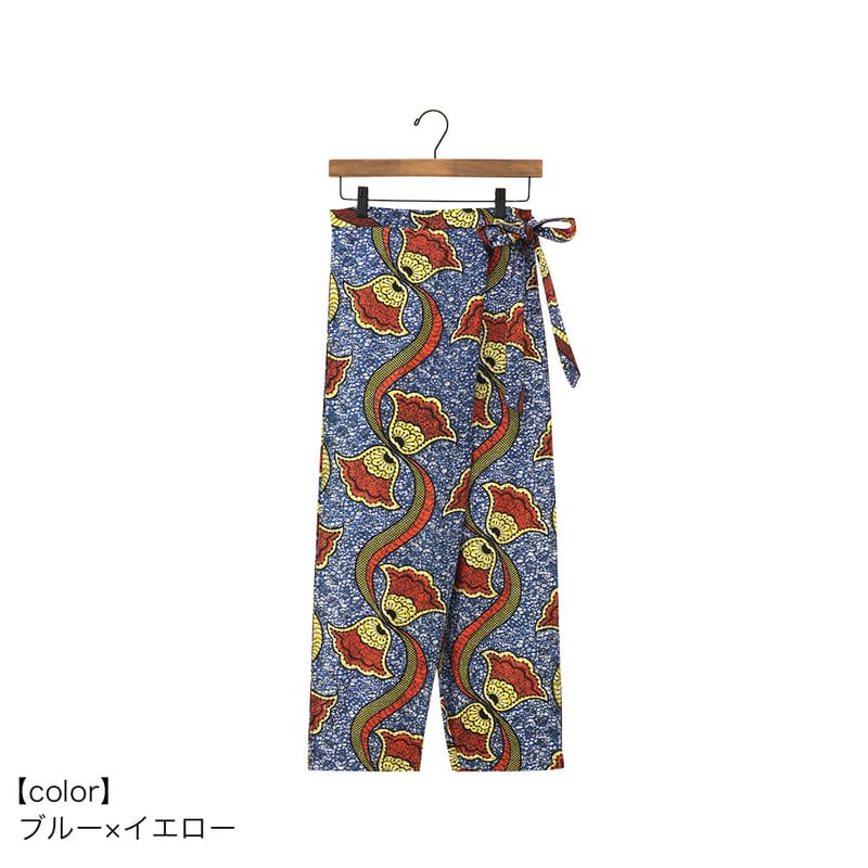 Shanti サルエルパンツ アフリカン パンツ レディース ボトムス 総柄