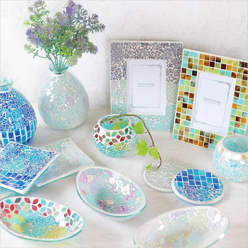 モザイク ラウンドコースター キッチン雑貨 アジアン雑貨 コースター