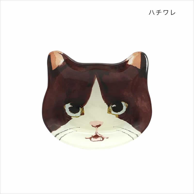 ガラスミニプレート キャット 2枚セット 食器 皿 小皿 プレート 小物