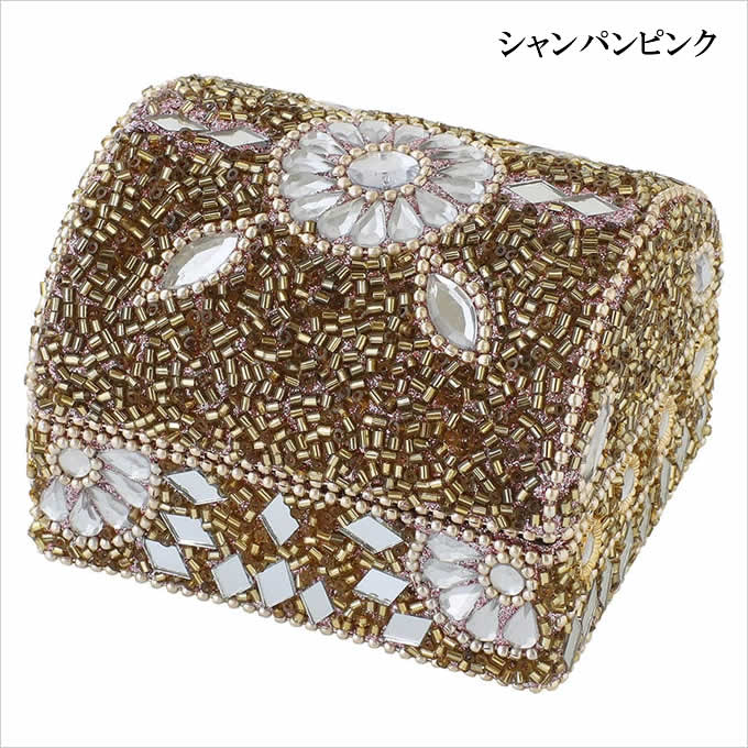 ビーズウッド宝箱S キラキラ 小物入れ ボックス 収納