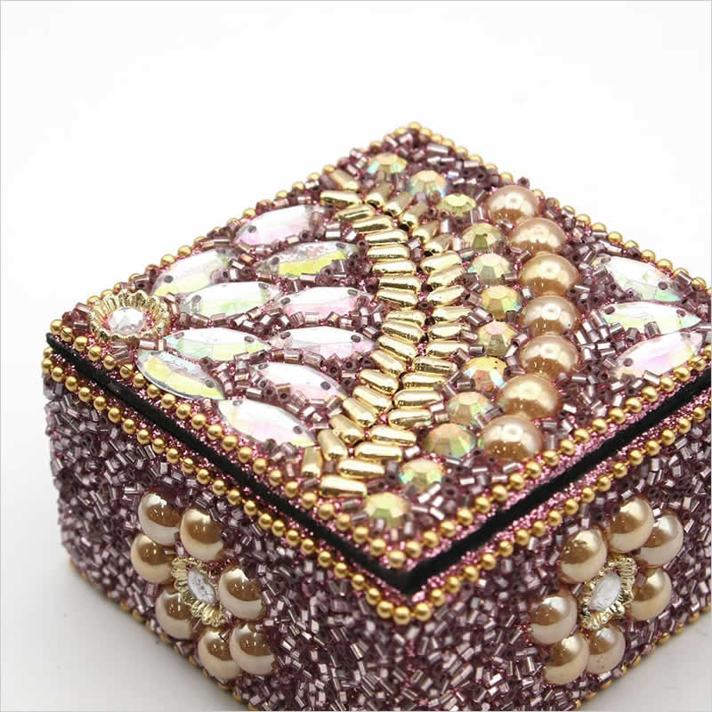 ビーズスクエアボックス キラキラ 小物入れ ボックス 収納