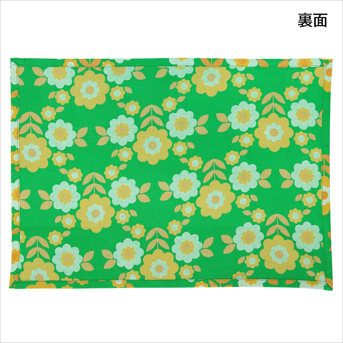 ランチマット レトロフラワー 花柄 かわいい ランチョンマット