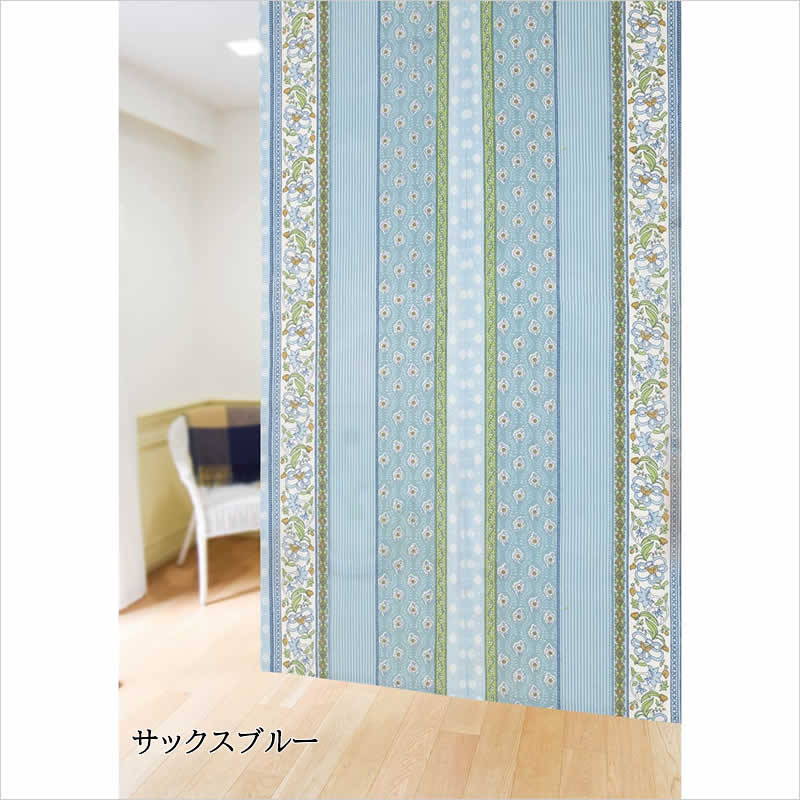 ★ 未使用 ★　のれん　インド製　青い鳥　ビンテージ 在庫 処分 セール 通販家具・インテリア - ☆ 未使用 ☆ のれん