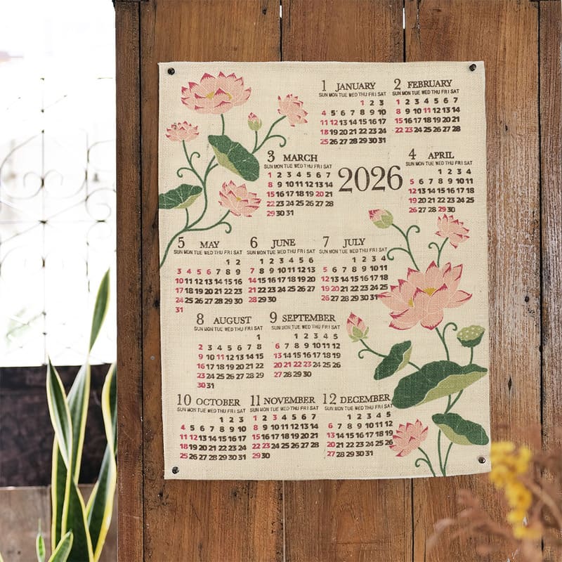 ジュートカレンダー ガーデンロータス 