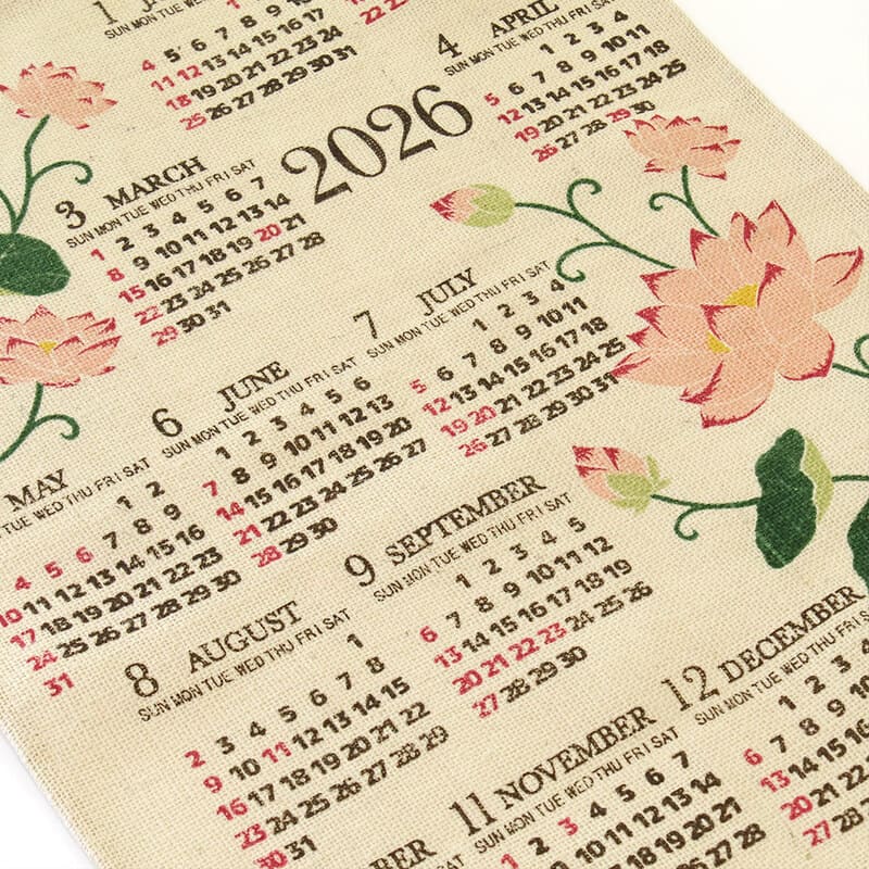 ジュートカレンダー ガーデンロータス