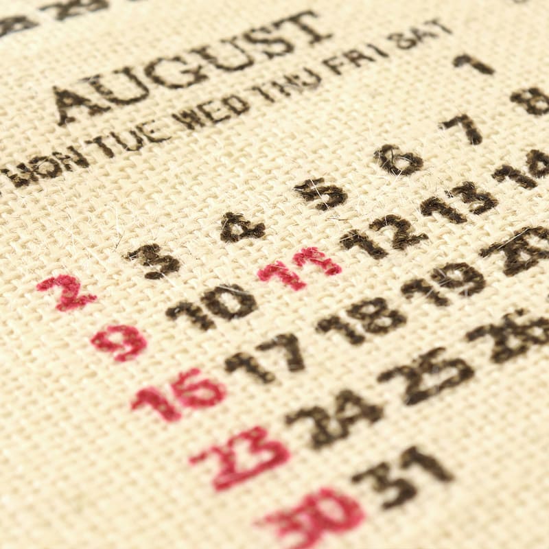 ジュートカレンダー