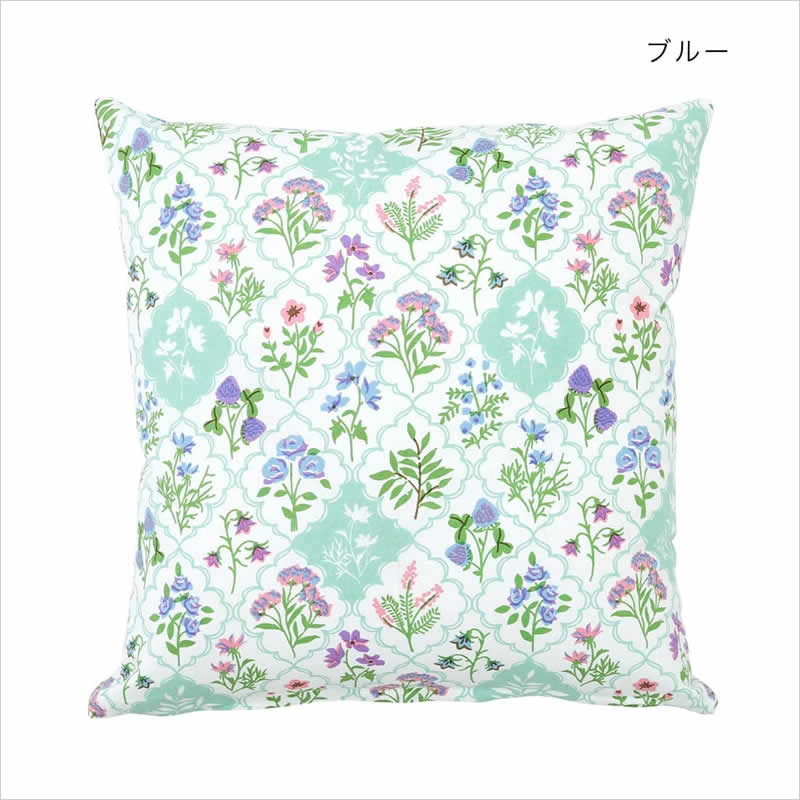 クッションカバー レースフラワー 45×45cm 北欧 フラワー 花柄 小花