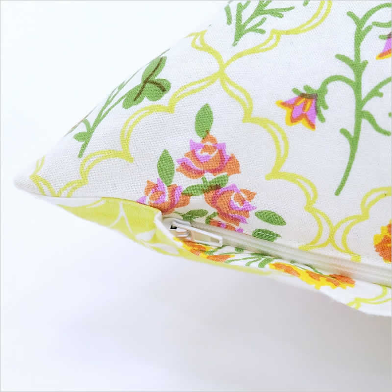 クッションカバー レースフラワー 45×45cm 北欧 フラワー 花柄 小花