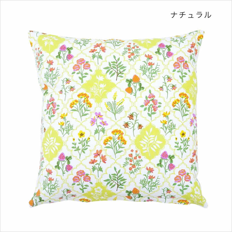 クッションカバー レースフラワー 45×45cm 北欧 フラワー 花柄 小花