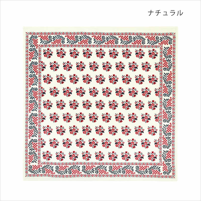 テーブルクロス プリクラーサ 正方形 インド綿 マルチカバー 花柄 小花
