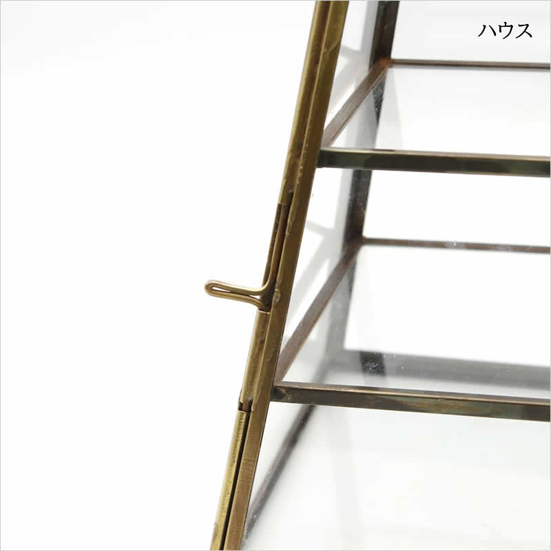 モロッカン ガラス3段コレクションBOX ミニ コレクション ケース