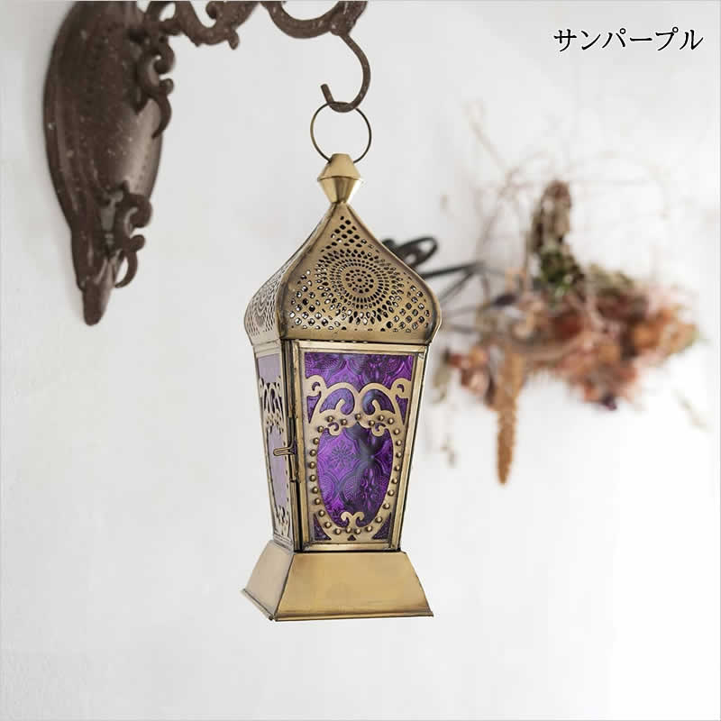 モロッカン ランプ M ライト 照明 カラフル ガラス モロッコ