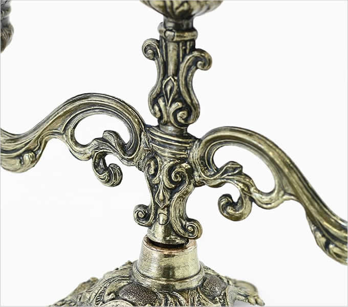 イタリアザマック キャンドルホルダー L 真鍮 ろうそく 蝋燭