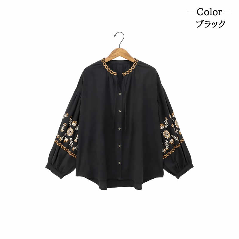 Shanti ブラウス クリンプ レディース シャツ トップス コットン 