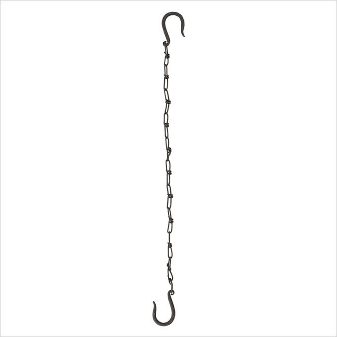 ブロカント アイアン チェーンフック L フック 鎖 くさり 鉄 大きい