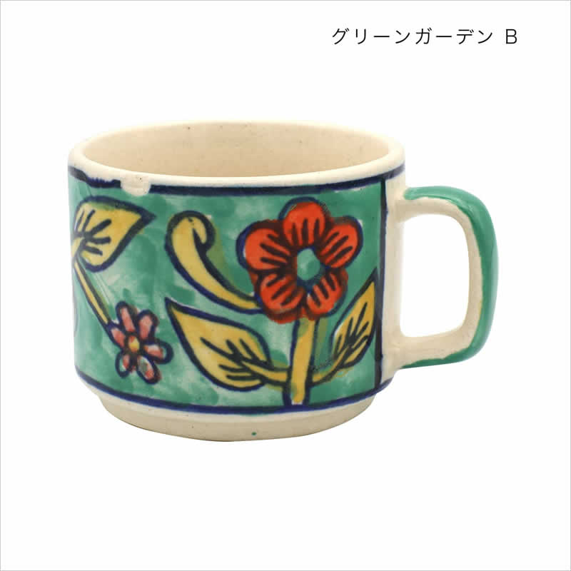 全28種コンプ 2006年 カップマスコッ ト 什器付 希少 プリヤ スタッキングマグカップ 手描き カラフル 食器 陶器 アジアン