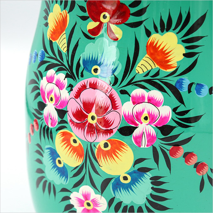 カシミールペイント ステンレス ジャグ 水差し 花瓶 フラワーベース