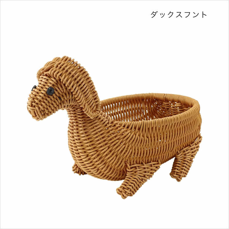 PPバスケット アニマル バスケット かご トレイ 小物入れ 洗える 動物