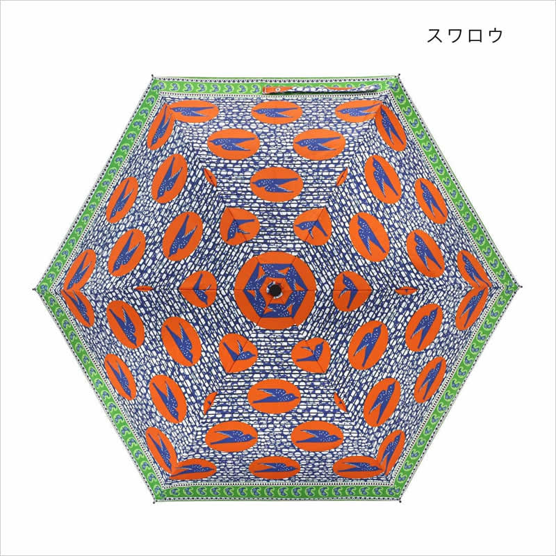 送料無料 折り畳み傘 アフリカンプリント 折りたたみ傘 晴雨兼用