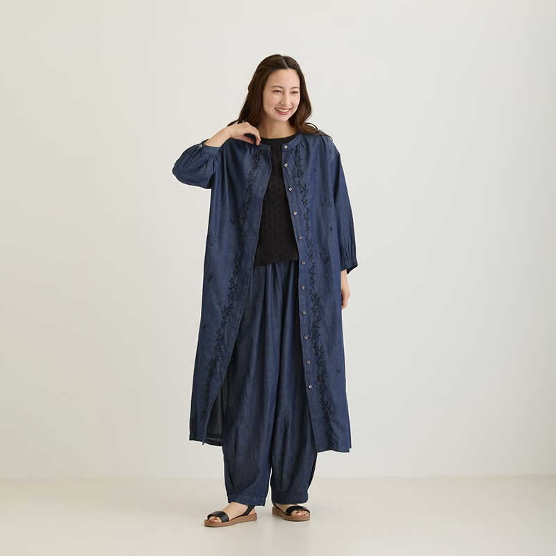 PORINA ワンピース ケディ レディース ロングチュニック インド デニム