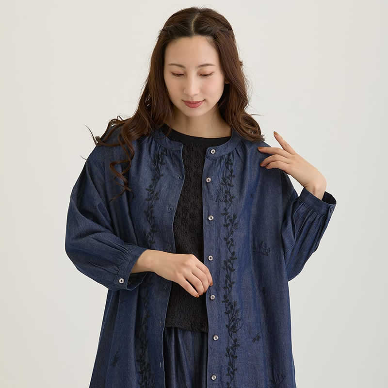PORINA ワンピース ケディ レディース ロングチュニック インド デニム