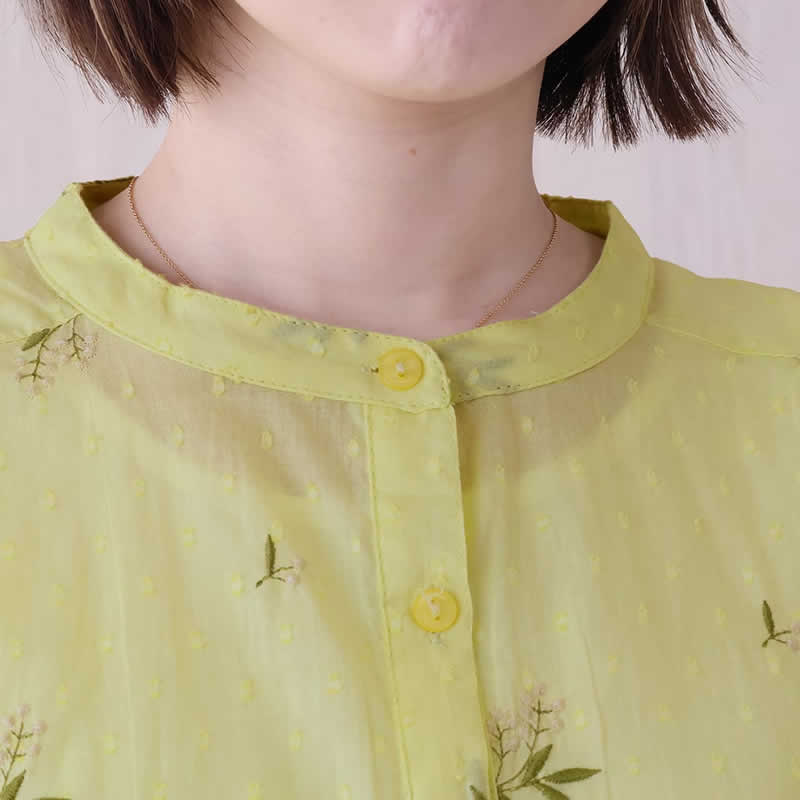 ポリーナ ブラウス アウラ レディース 春夏 シャツ トップス