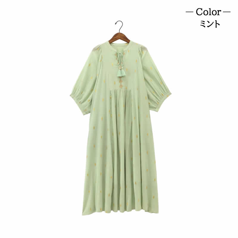 美品　shantii シャンティ　リネン　プルオーバー　日本製 SARAHWEAR TOMOYO リネンワンピース 無地 C71076-D71116 HACHITEN