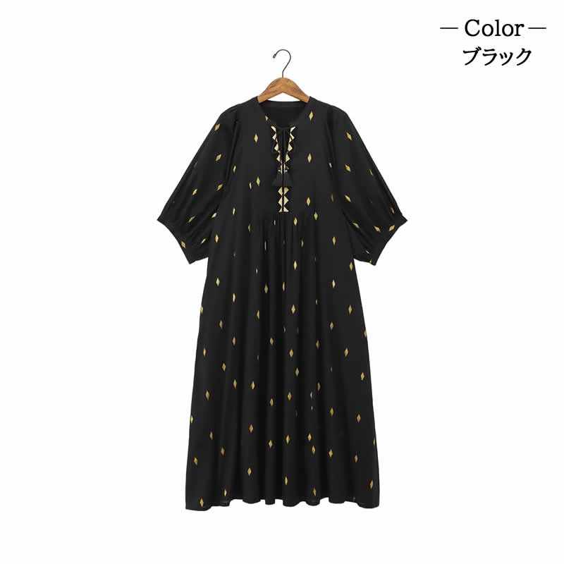 美品　shantii シャンティ　リネン　プルオーバー　日本製 Shanti シャンティシャンティ ワンピース リュミエール レディース