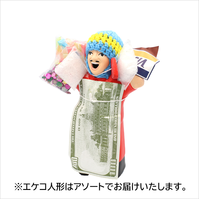 エケコ人形 縁起物 幸運 お守り プレゼント ギフト 人形 陶器ト