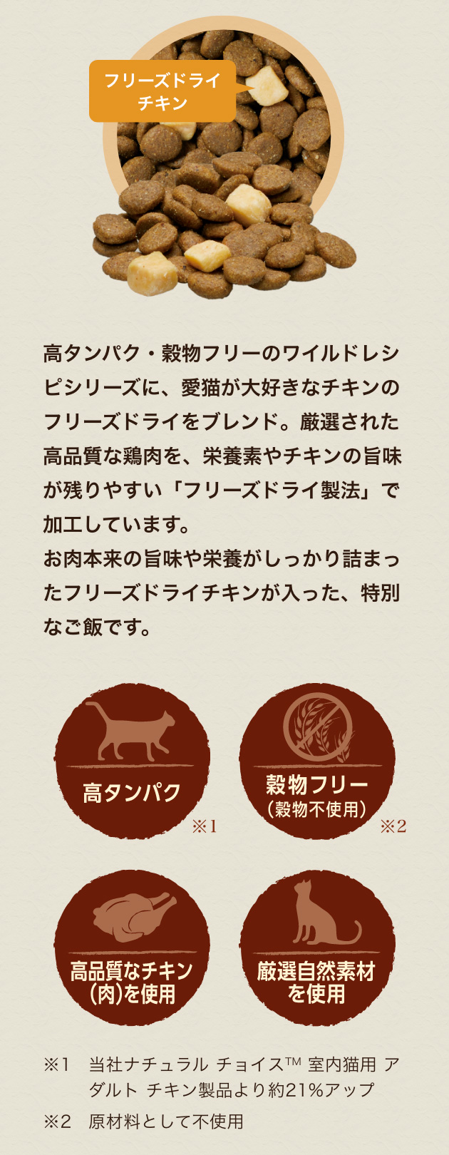 ニュートロ キャット ワイルドレシピ フリーズドライプラス アダルト