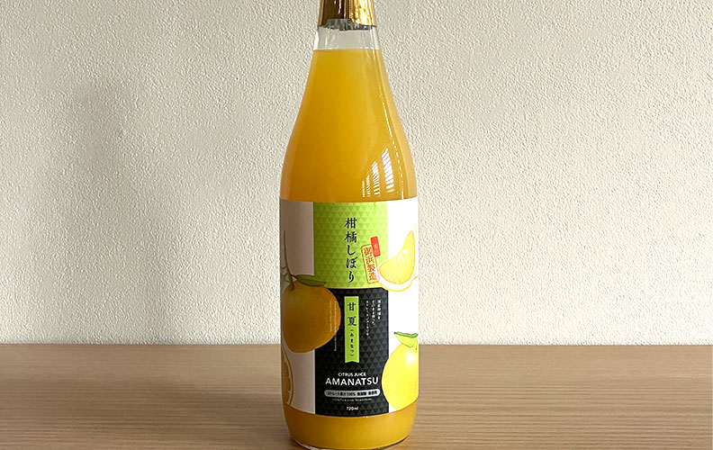 【ケース販売】辻製油 うれし野ラボ 柑橘しぼり 甘夏 720ml×6