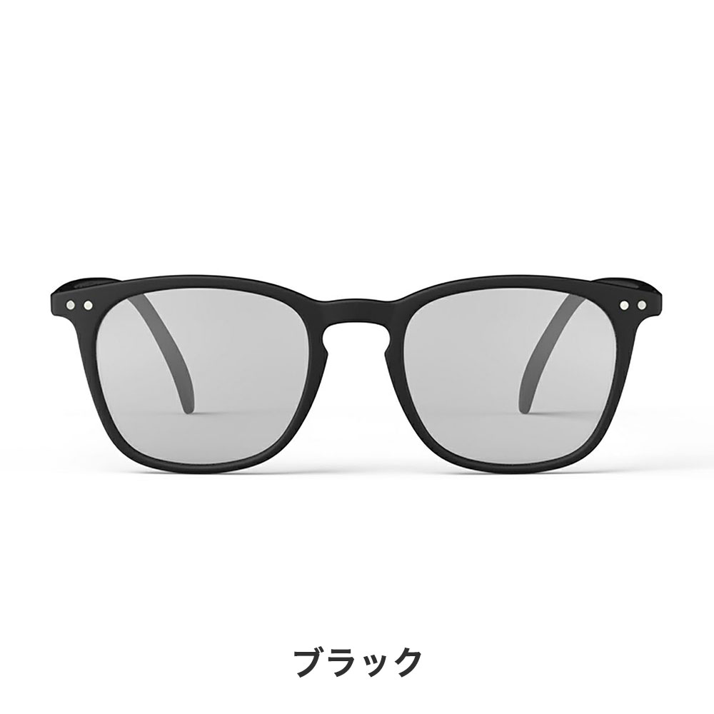 IZIPIZI イジピジ #E サングラス ライトレンズ カラーレンズ 薄い色 ウェリントン UVカット SUN メンズ レディース ブラック 黒 べっ甲 紫外線カット おしゃれ | IZIPIZI | 01