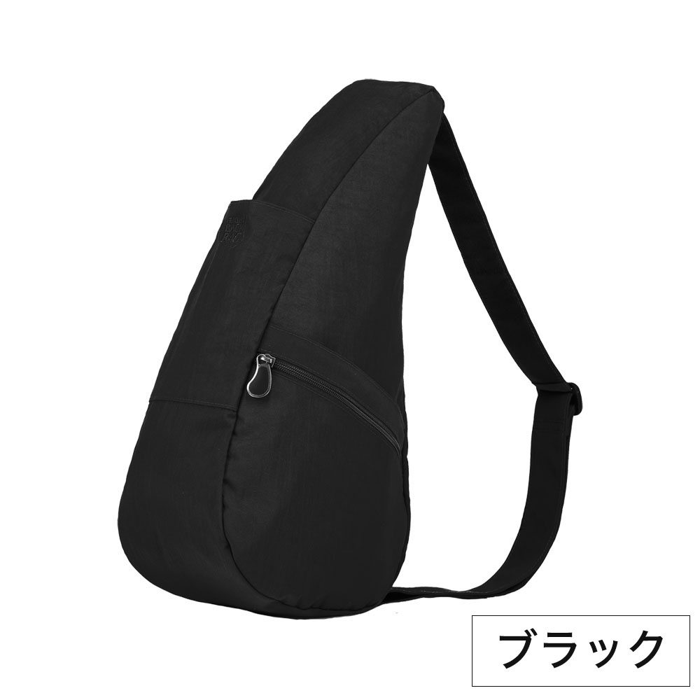 極美品✨ヘルシーバックバッグ　ボディバッグ　ナイロン　斜め掛け　Sサイズ　黒 ヘルシーバックバッグ ショルダーバッグ レディース 軽量