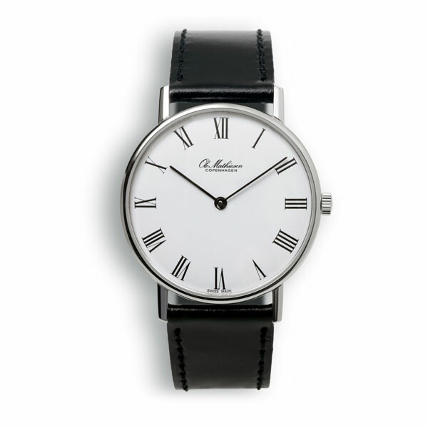 オーレマティーセン クォーツ メンズウォッチ ブラック 0515-ma714 Ole Mathiesen オーレマティーセン スイス製 日本限定 OMN020062