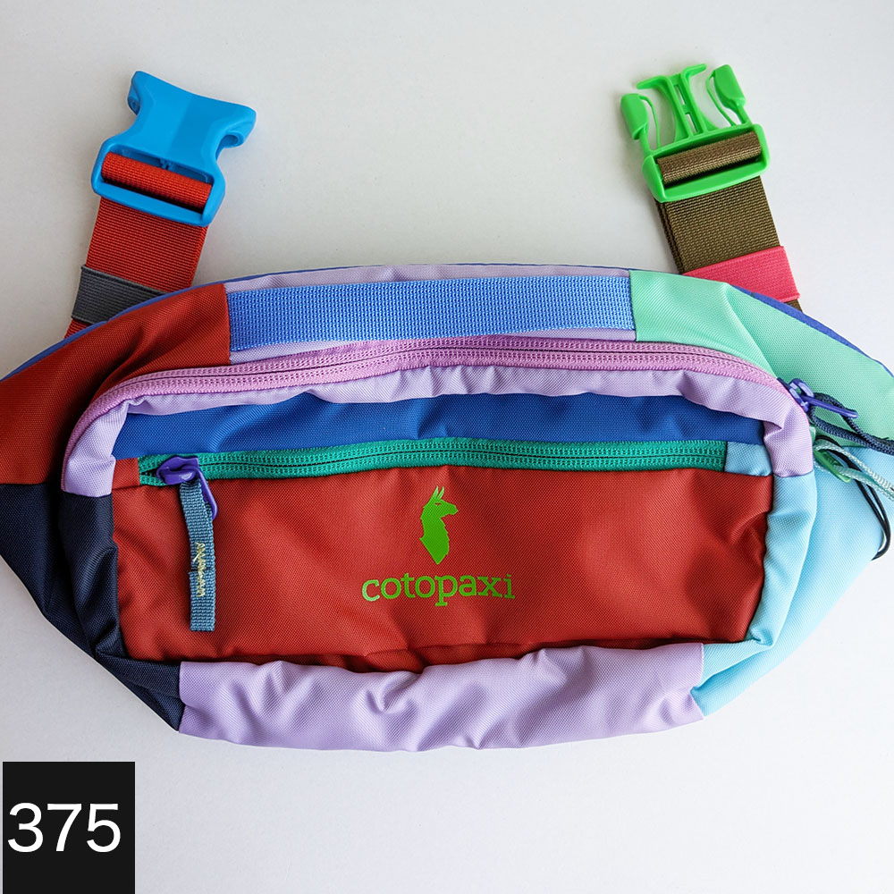 【レア配色】cotopaxi ボディバッグ マルチカラー　ヒップパック コトパクシ/Cotopaxi Allpa X 1.5L Hip Pack (アルパ エックス